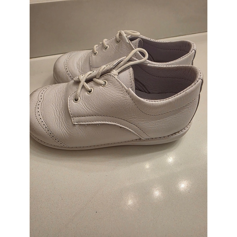 Caritas White Leather Wingtip Oxford Dress Shoes Toddler Size 16 US 7 751